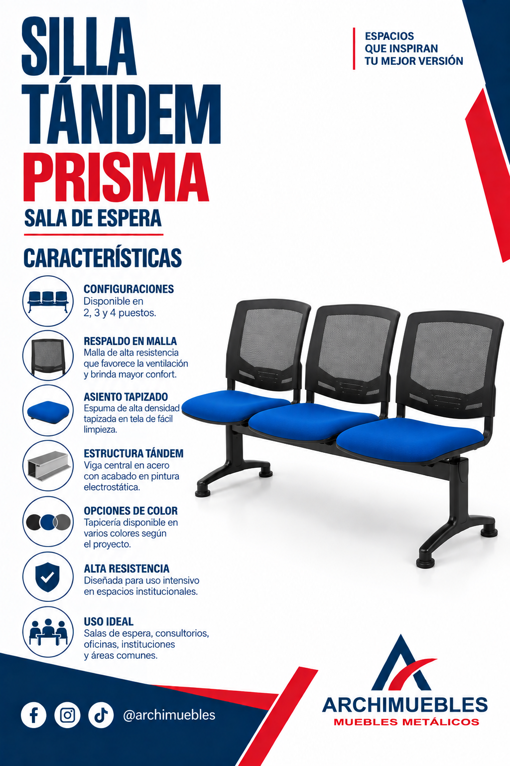 Ficha técnica de Tándem Prisma Archimuebles